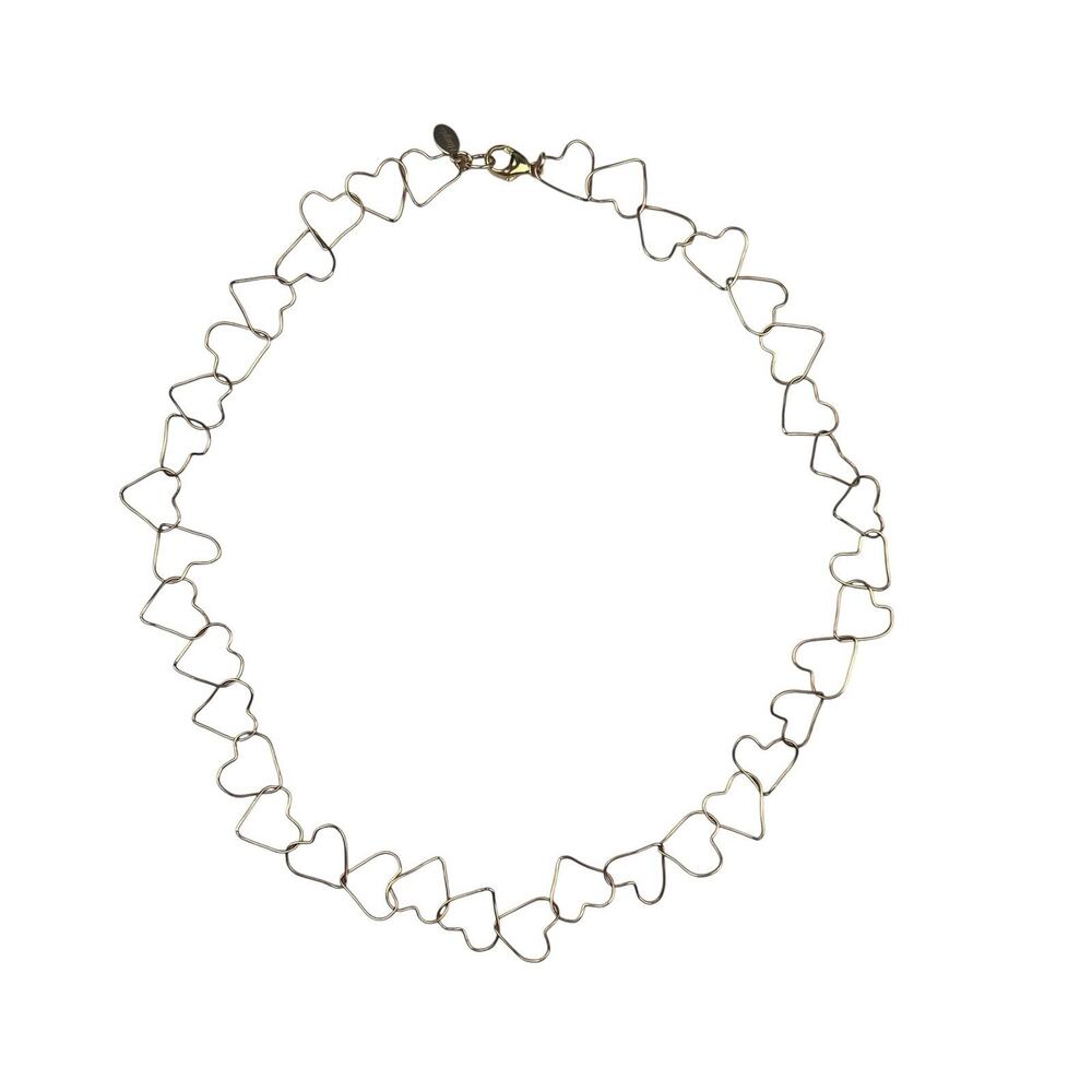 Hoopla Gold Filled Heart Chain 17" Necklace